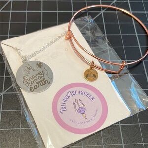 Triton’s Treasures Disney Jewelry Happiest Place on Earth Necklace Magical Charm